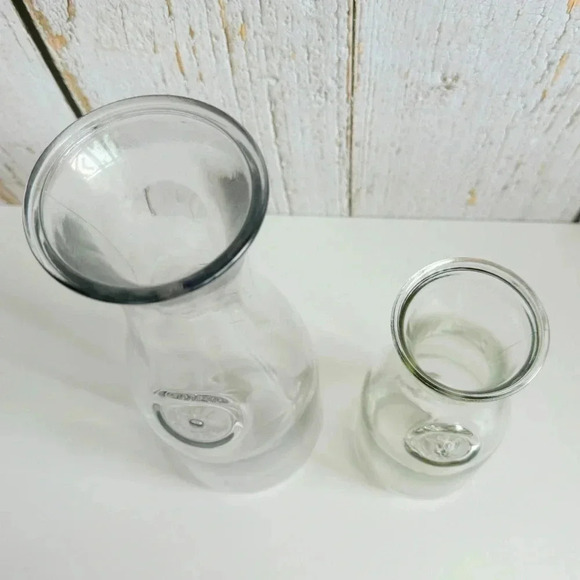 Vintage MCM set of 2  glass pitcher bottles - Picture 6 of 6